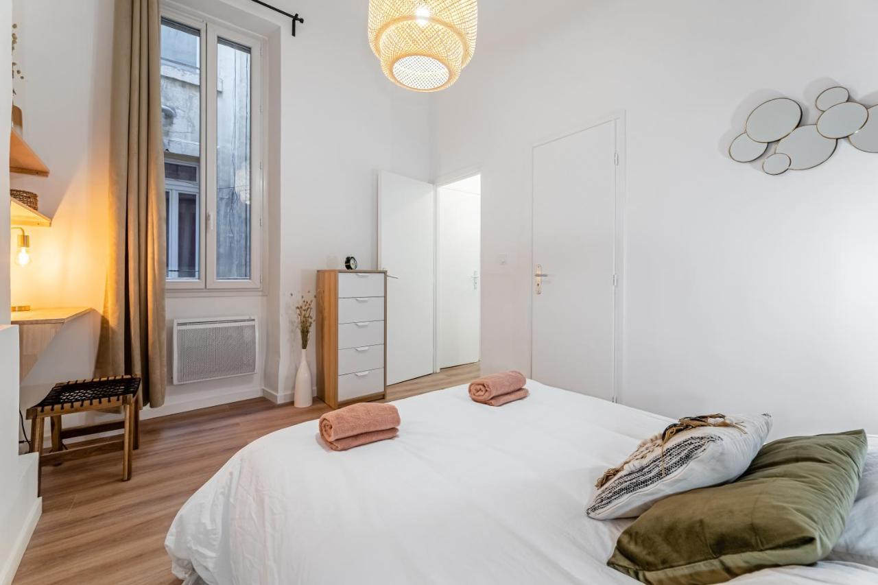 T3 Tout Confort, Moderne, En Centre Ville Marseilles Buitenkant foto